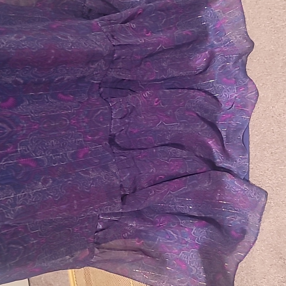 Express Elegant Purple Maxi Dress - Picture 4 of 6